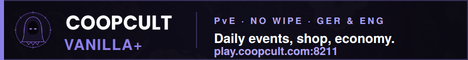 COOPCULT NoWipe/Vanilla+/PvE (Ger/DE & ENG)